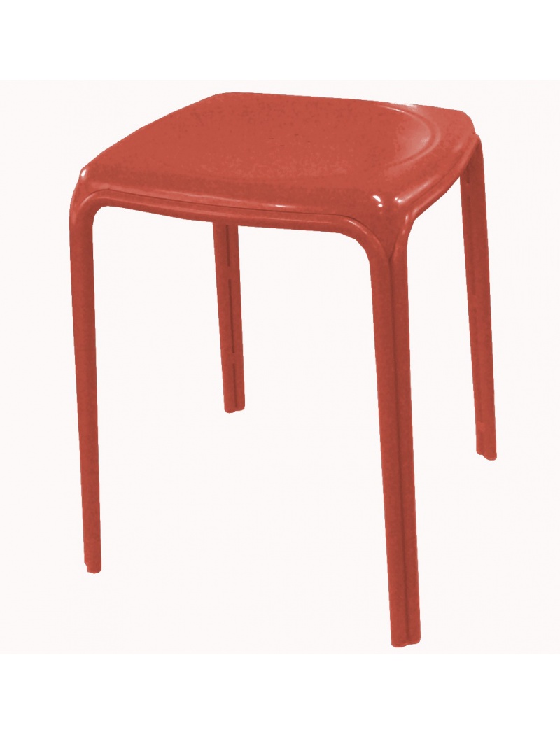 Tabouret Azuro aluminium Paprika Vendu(e)s par 4